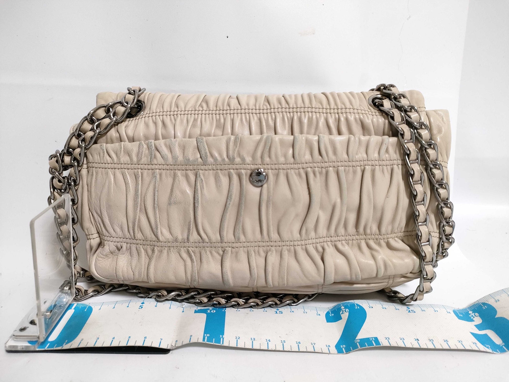 PRADA Gathered Chain Shoulder Bag Shoulder Bag