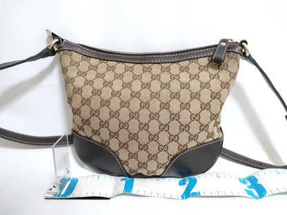 GUCCI GG Canvas Lovely Heart Intrecciato Shoulder Bag