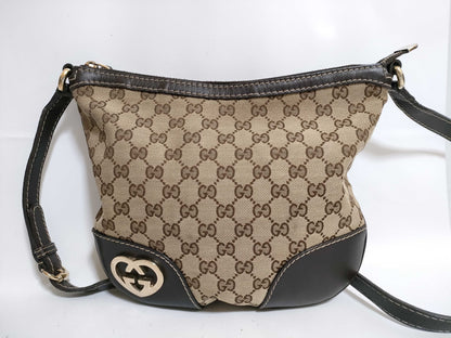 GUCCI GG Canvas Lovely Heart Intrecciato Shoulder Bag