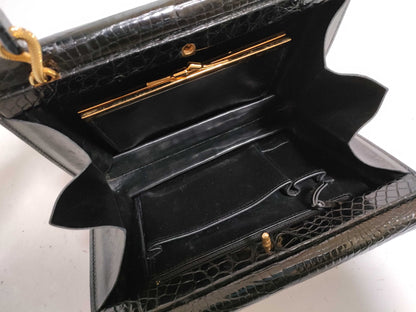 Morabito Shining Crocodile Vendome Handbag