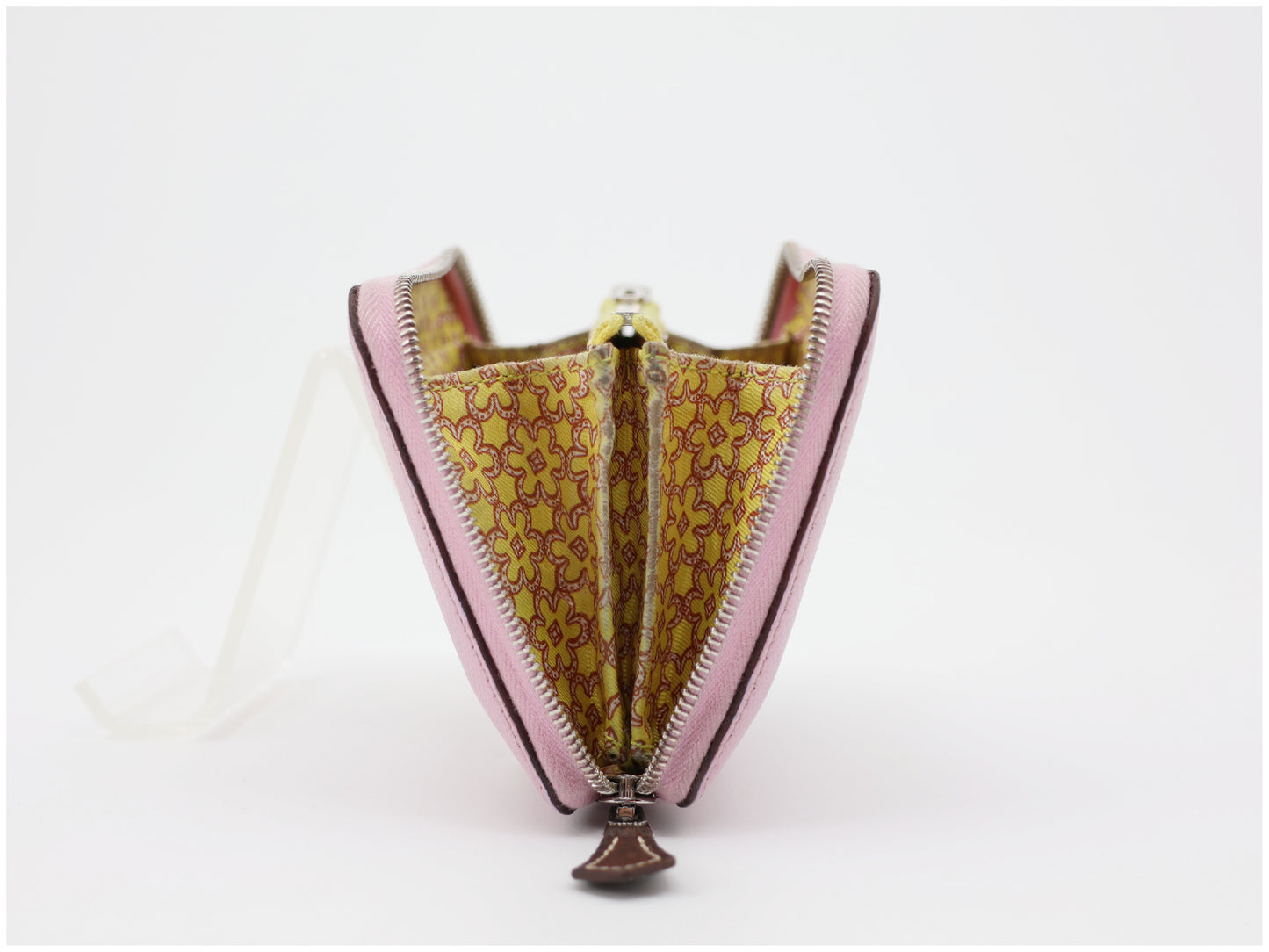 HERMES Azap Silk In Compact Mauve Sylvestre Epsom Leather Wallet with U Stamp 