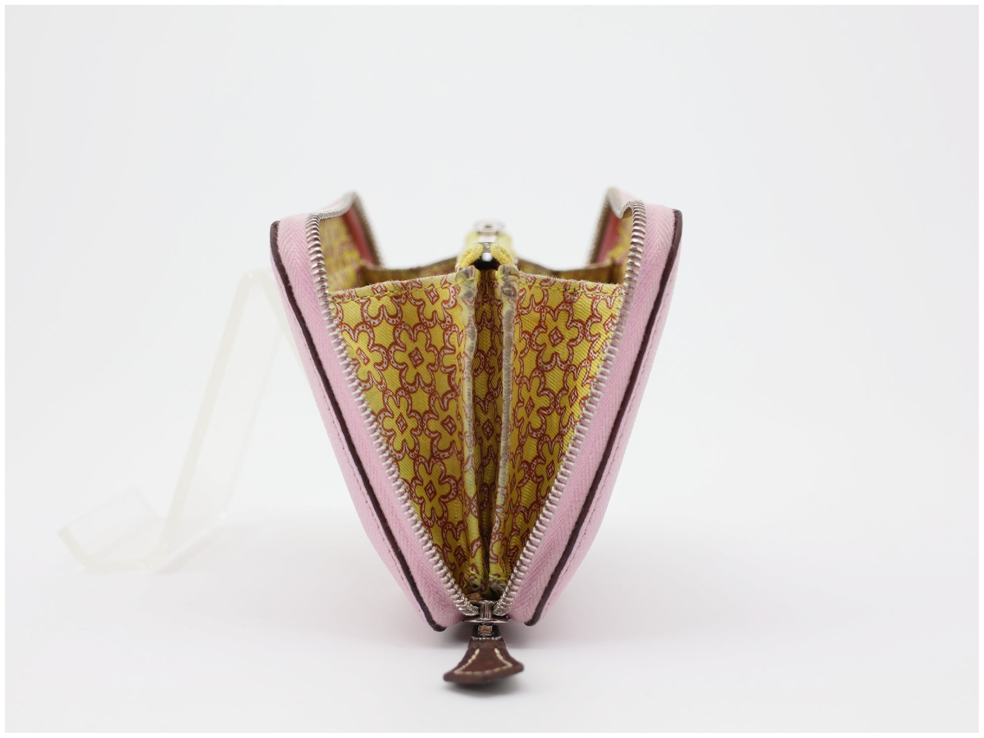 HERMES Azap Silk In Compact Mauve Sylvestre Epsom Leather Wallet with U Stamp 