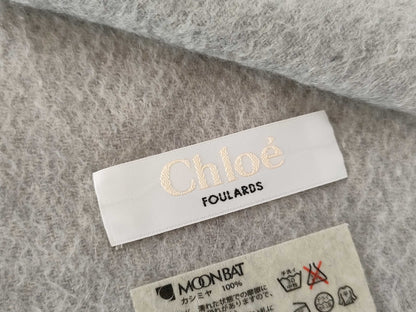 Chloe 100% Cashmere Embroidered Logo Scarf