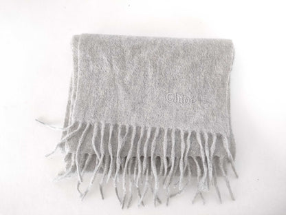 Chloe 100% Cashmere Embroidered Logo Scarf