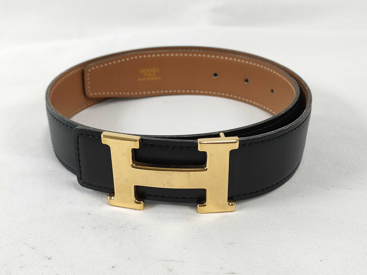 HERMES H Belt, □B Stamp, 65cm, Honbu 30,000-40,000 Yen Belt