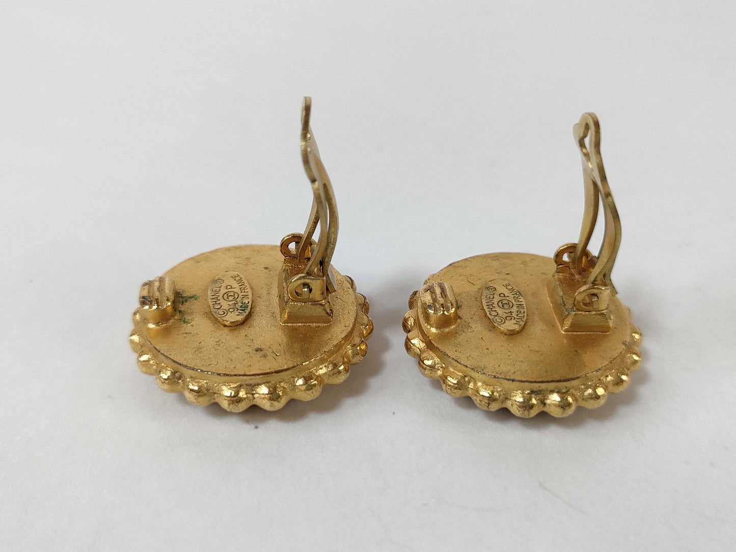 CHANEL Coco Mark Chanel Earrings, Black, 94 Pieces, with Box