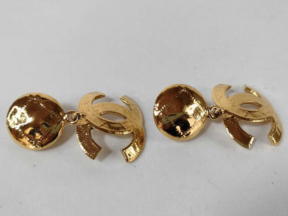 CHANEL Chanel Swing Earrings Gold 94P Earrings