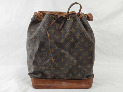 LOUIS VUITTON Monogram Noe M42224 Brown Shoulder Bag with Unclear Serial Number
