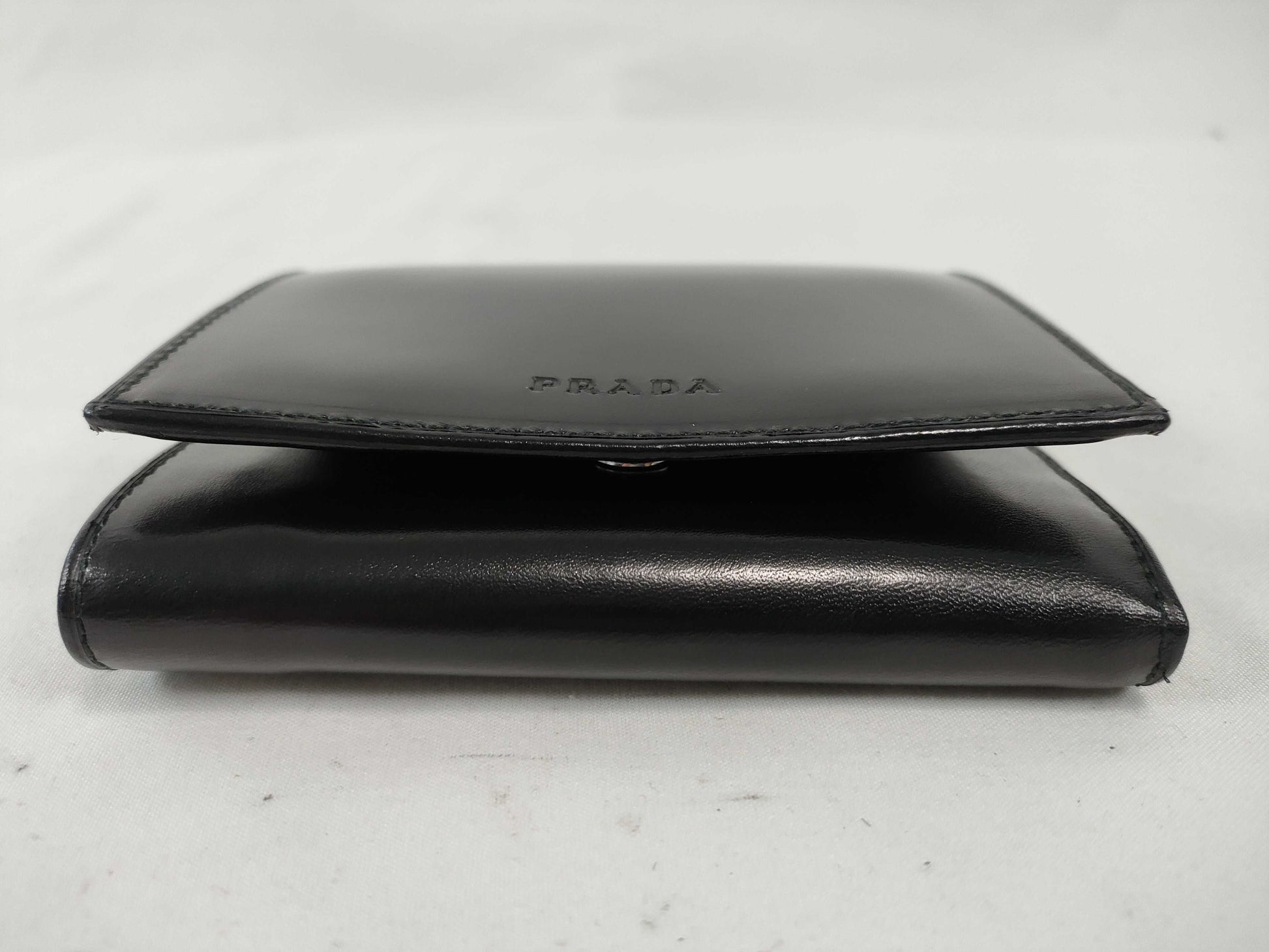 PRADA Prada Tri-fold Wallet Leather with Box