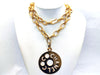 CHANEL CHANEL Logo Circle Necklace Necklace