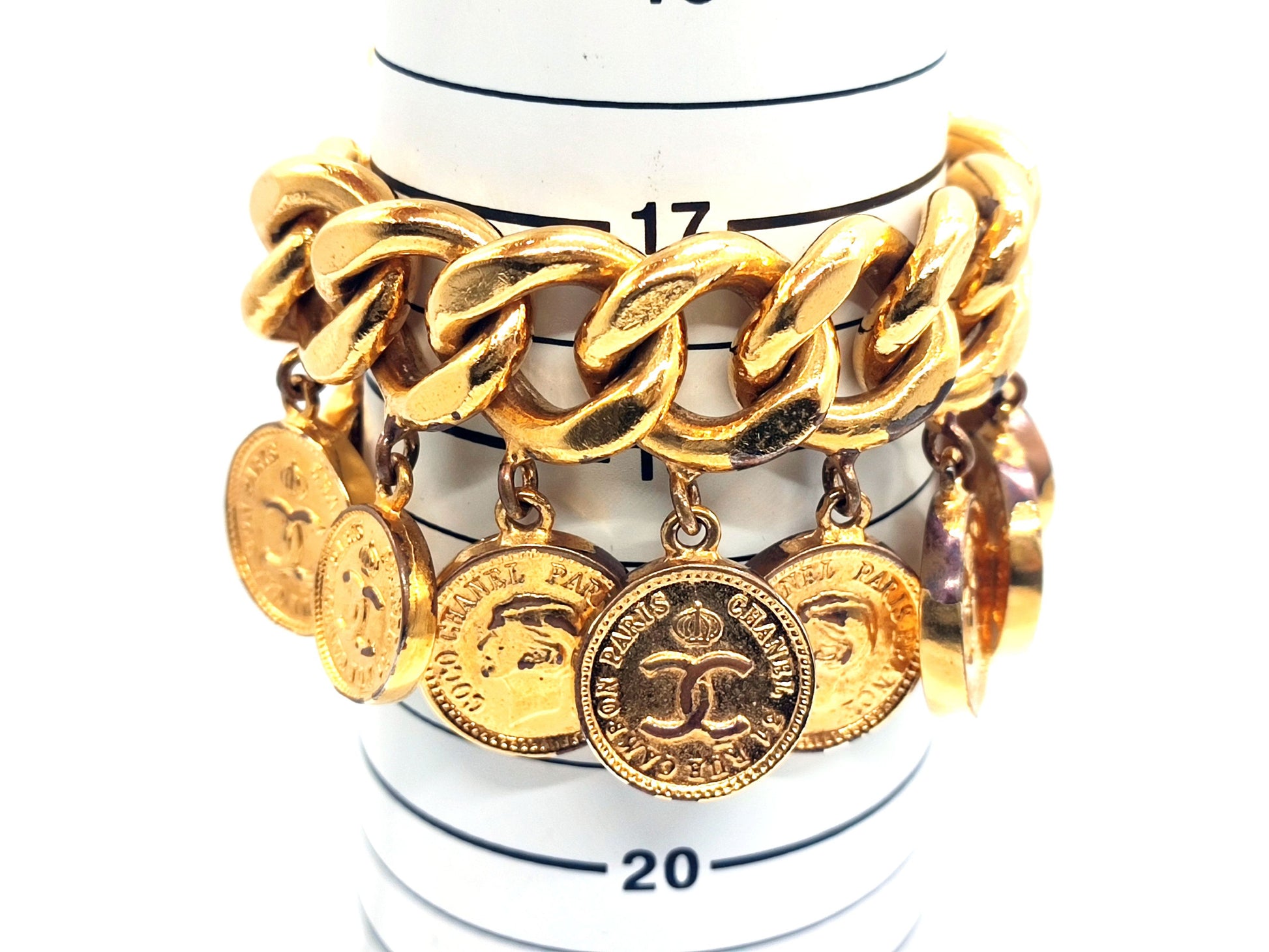 CHANEL Coin Mademoiselle 10-Strand Bracelet Bracelet/Bangle