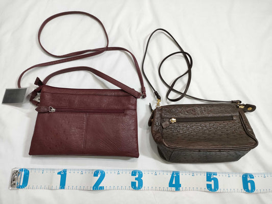 Ostrich shoulder bag x 4 pieces