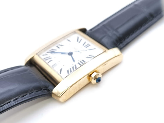 Cartier Tank Française LM W5000156 1840279534CE Automatic K18 Women's Watch