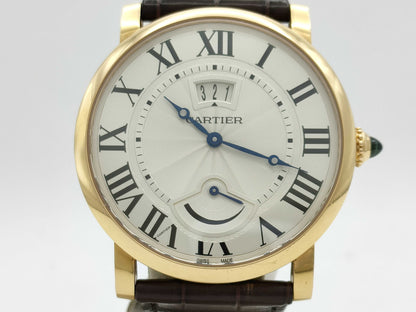 Cartier Rotonde W1556252 373237716UX Manual Winding 18K Gold Men's Watch