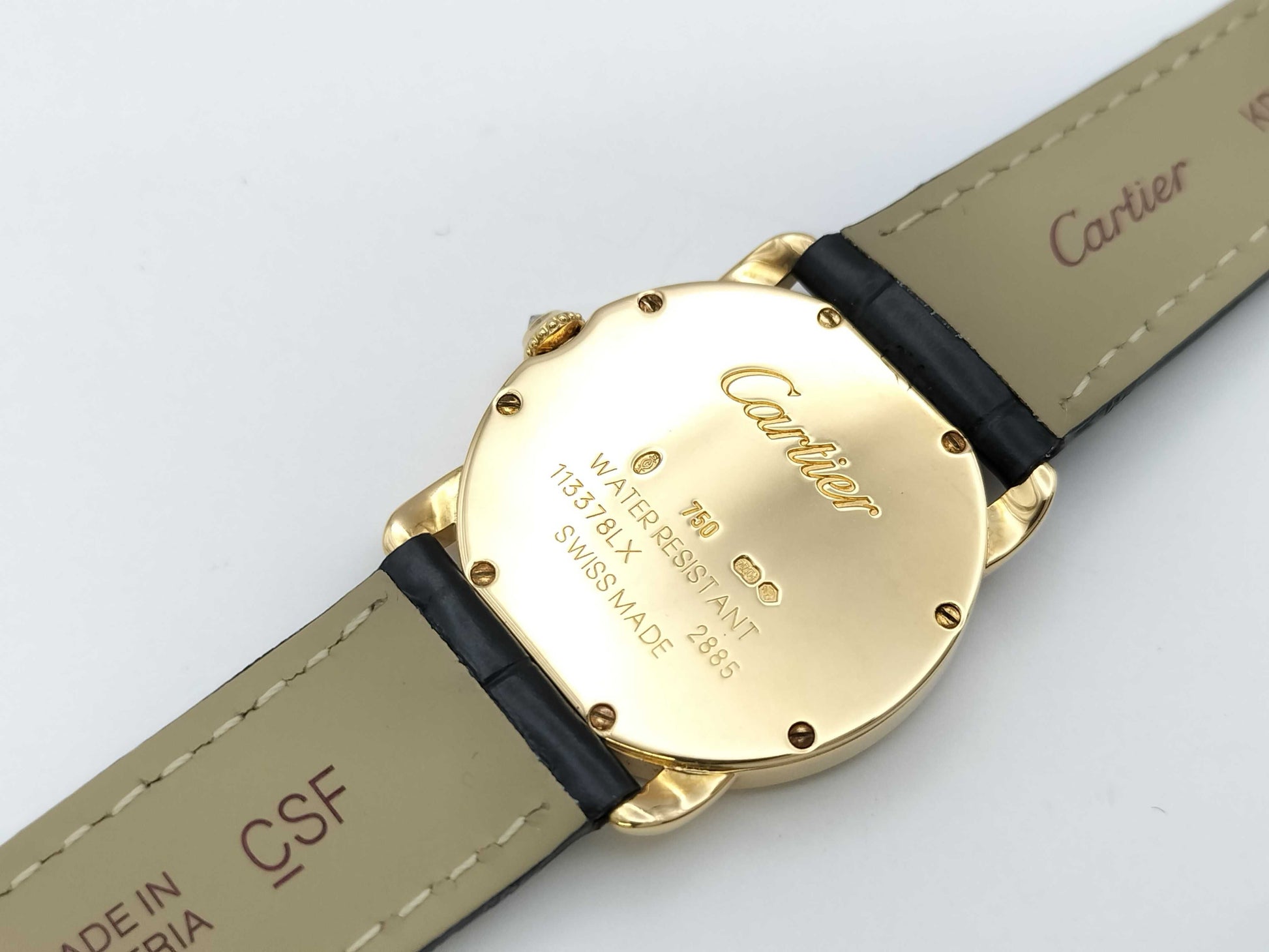 Cartier Ronde Louis WR000151 2885113378LX Quartz 18K Gold Women's Watch