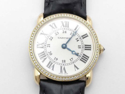 Cartier Ronde Louis WR000151 2885113378LX Quartz 18K Gold Women's Watch