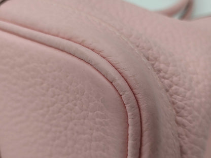 HERMES Garden Party 30 TPM T Stamp Pink Handbag