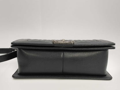 CHANEL Boy Chanel Caviar Shoulder Bag