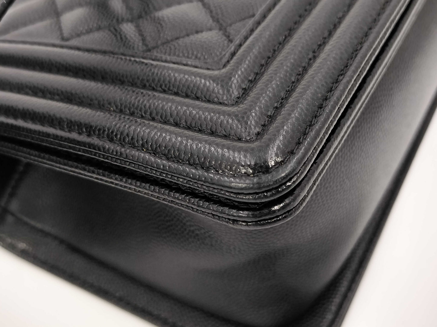 CHANEL Boy Chanel Caviar Shoulder Bag