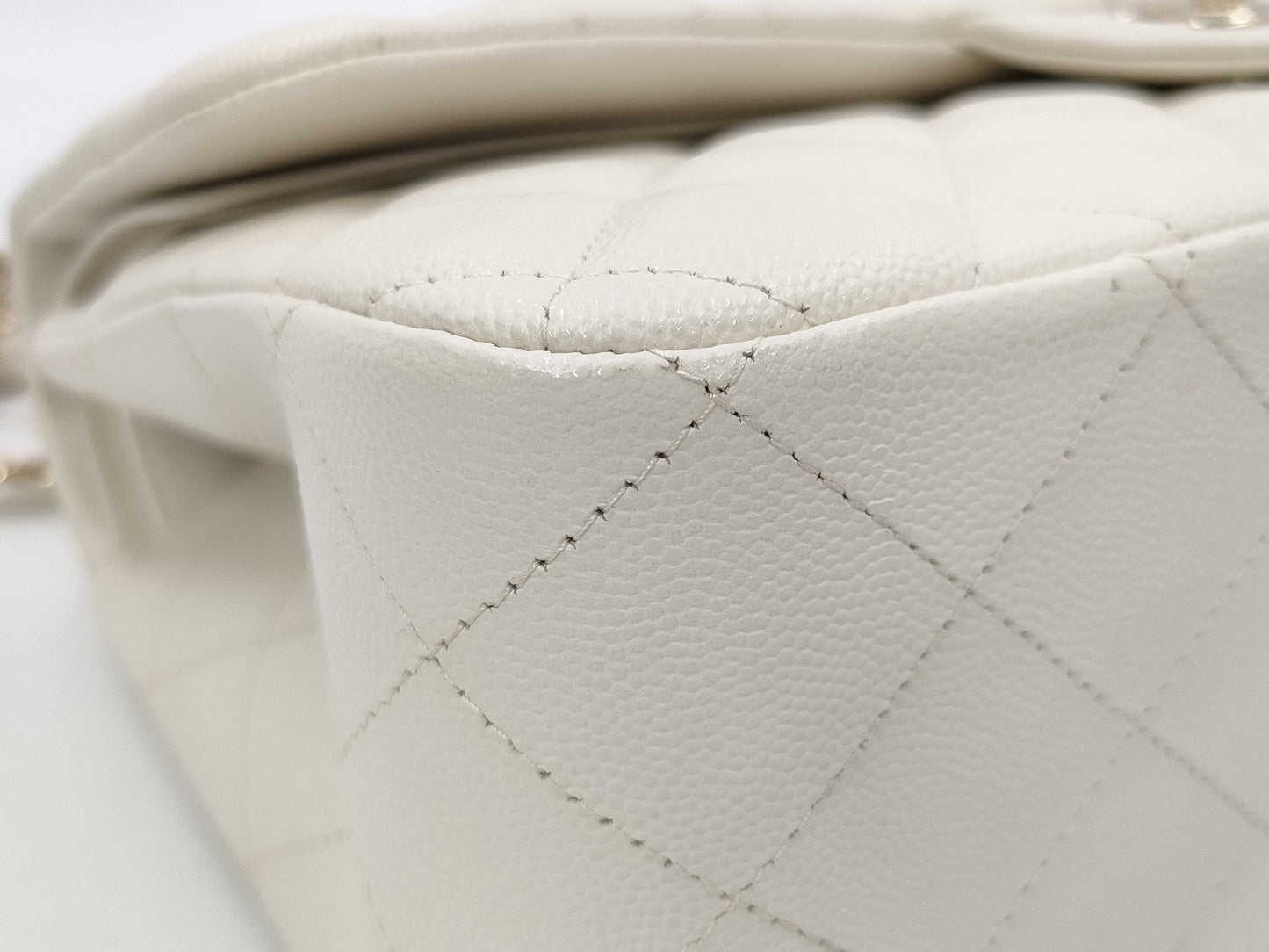 CHANEL Deca Matelasse 30 Large Caviar Skin Double Flap Microchip Shoulder Bag