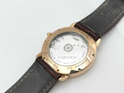 Cartier Ronde Louis WGRN0006 3938 35245WX Automatic 18K Gold Men's Watch