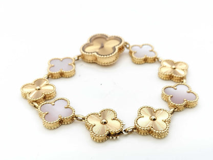 Van Cleef & Arpels Sweet Alhambra VCARO90100 HH108982 2386240 Quartz 18K Gold Women's Watch