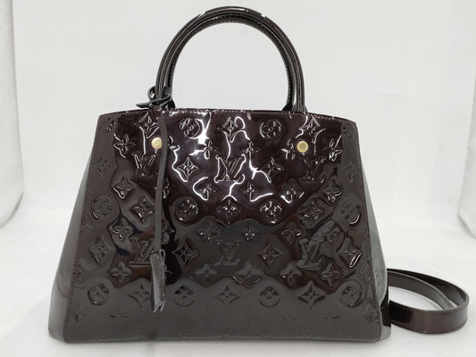 LOUIS VUITTON Louis Vuitton Verni Montaigne MM Handbag