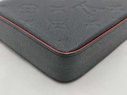 LOUIS VUITTON Monogram Ampplant Pochette Felice Shoulder Bag