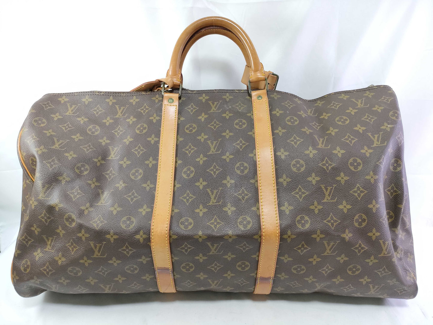 LOUIS VUITTON Monogram Louis Vuitton Keepall 55 Boston Bag