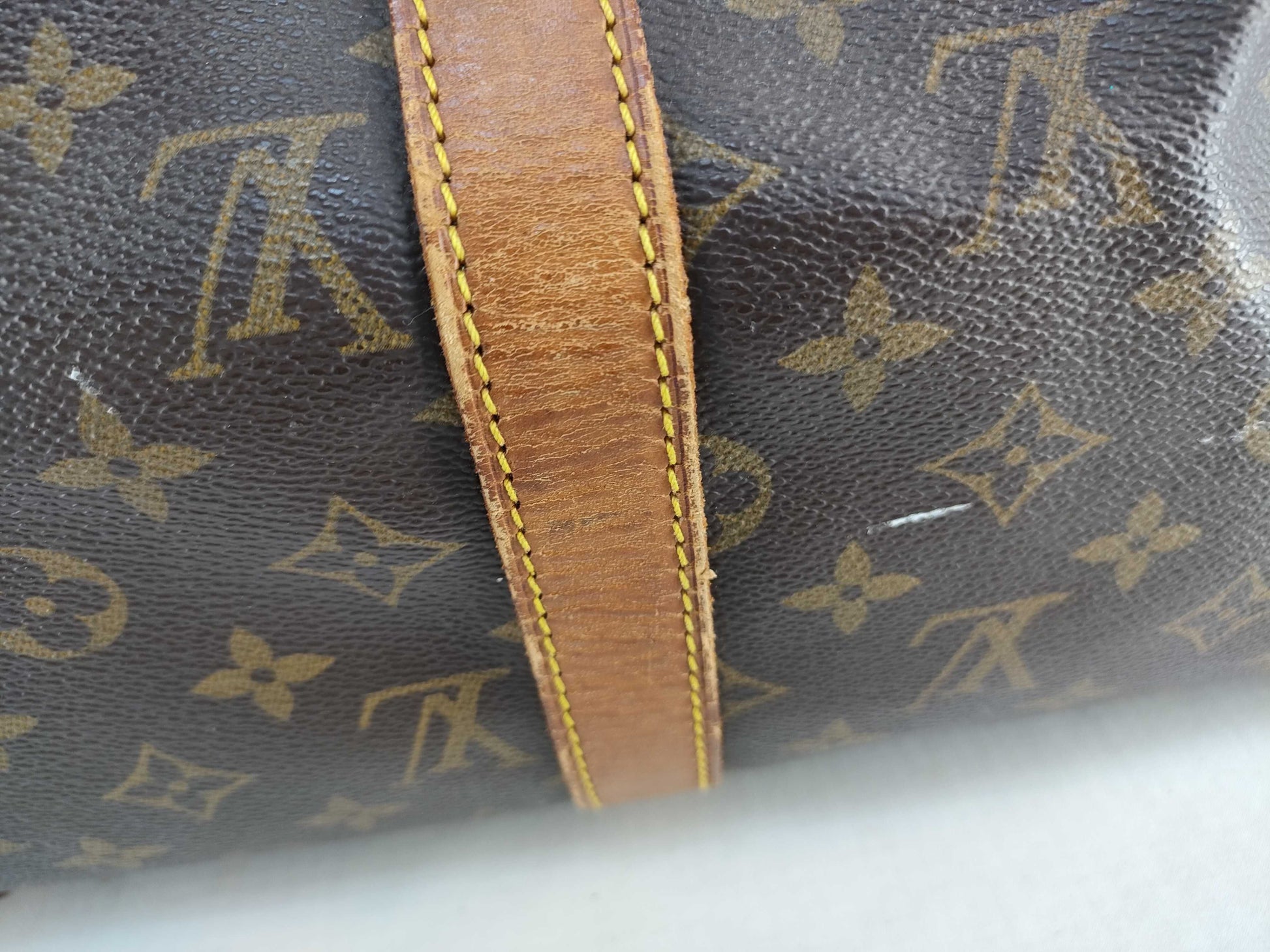 LOUIS VUITTON Monogram Vuitton Key Pol Bandriere 50 Boston Bag