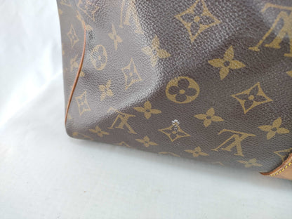 LOUIS VUITTON Monogram Vuitton Key Pol Bandriere 50 Boston Bag