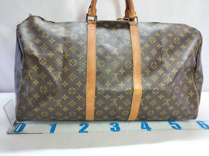 LOUIS VUITTON Monogram Louis Vuitton Keypol 55 Boston Bag