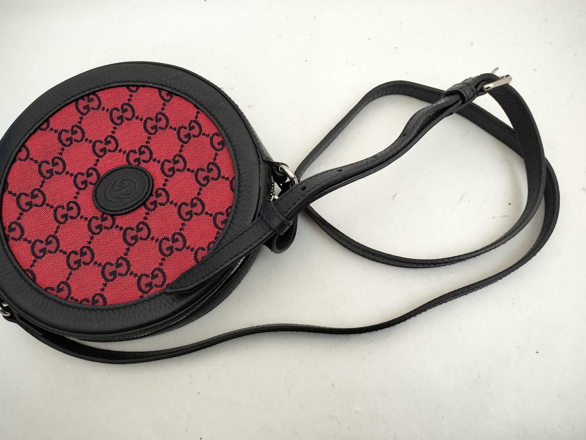 GUCCI GG Gucci LIMITED EDITION Round GG Pattern Bordeaux Shoulder Bag