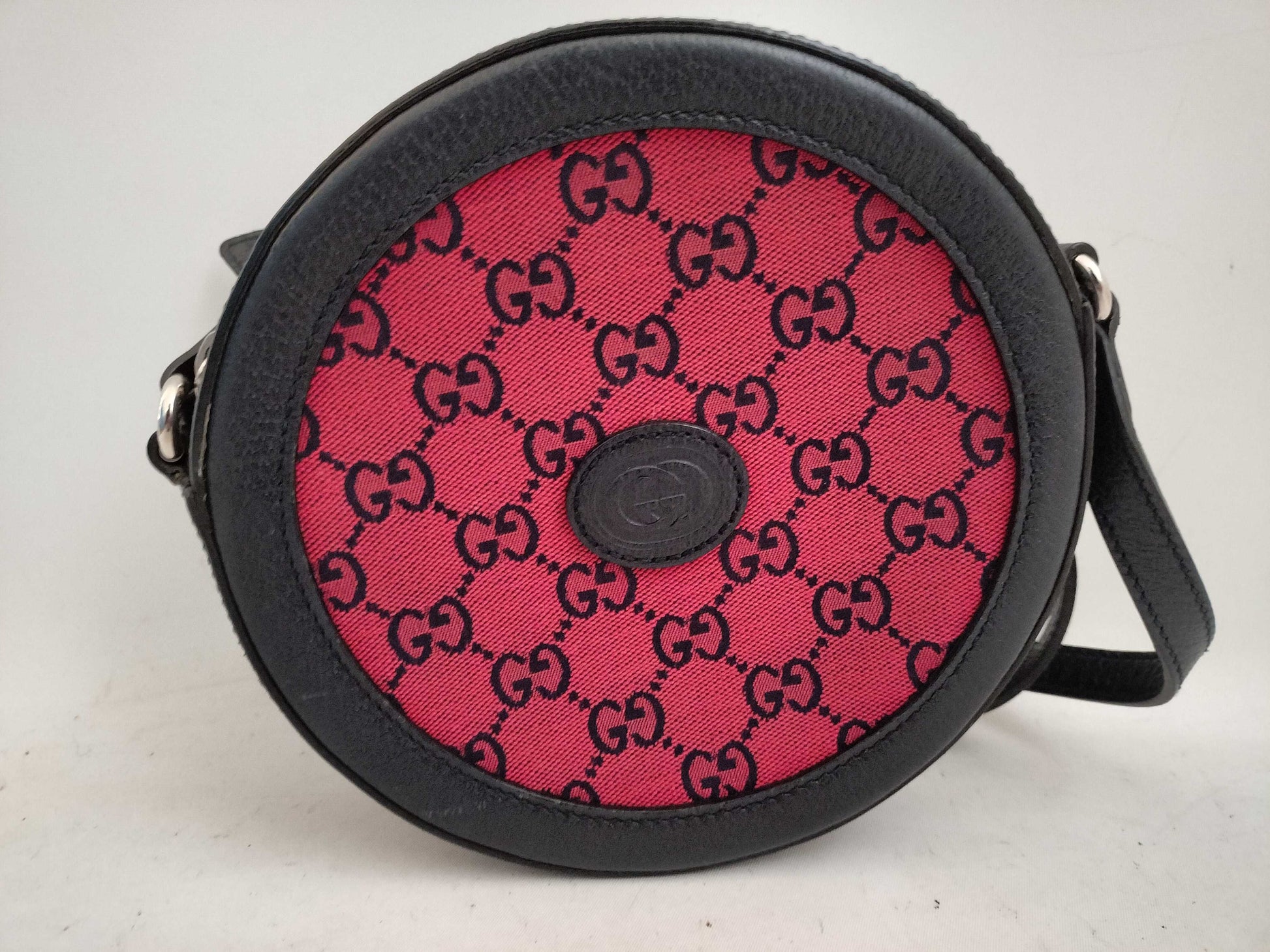 GUCCI GG Gucci LIMITED EDITION Round GG Pattern Bordeaux Shoulder Bag