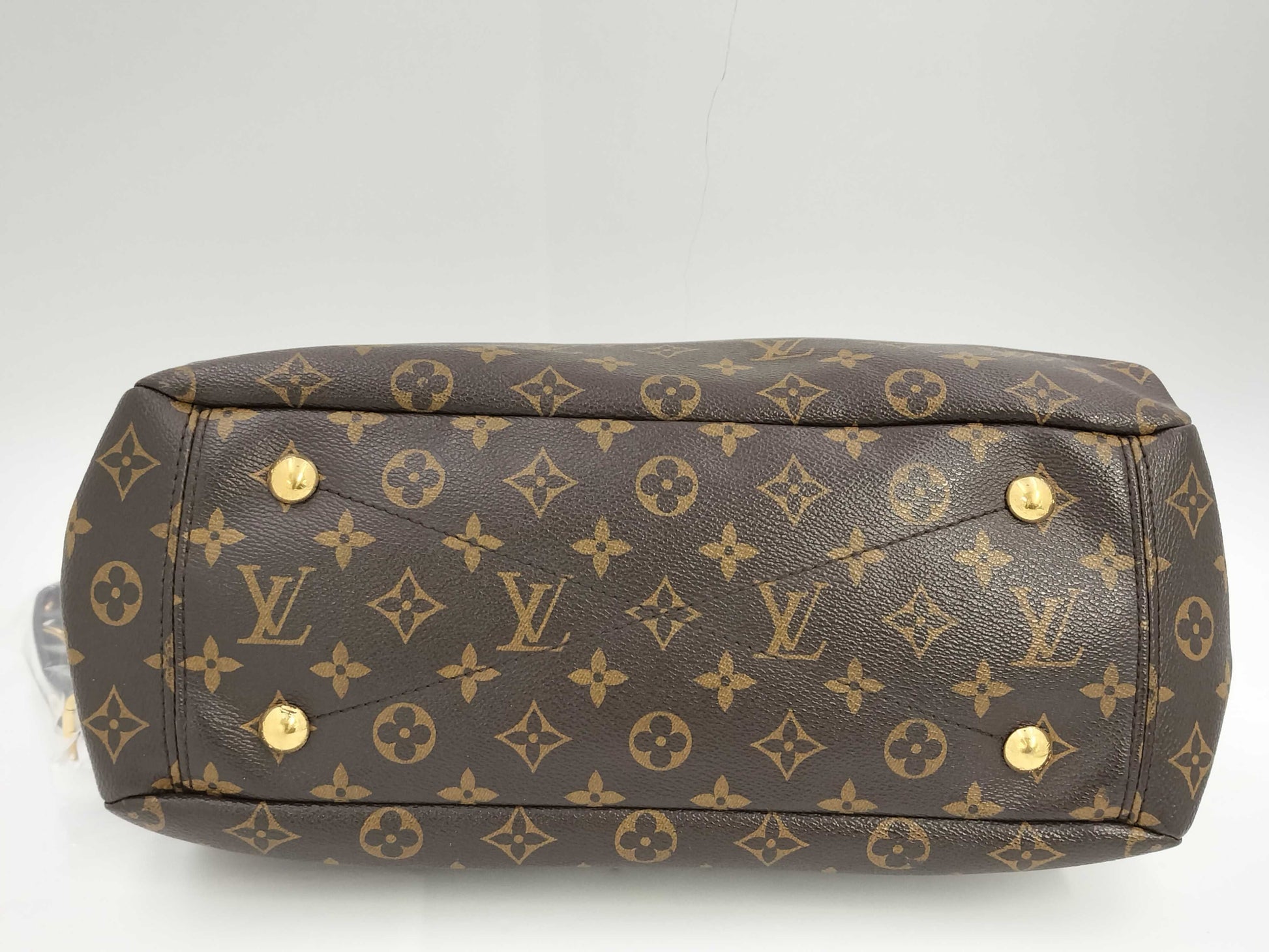 LOUIS VUITTON LV Pallas Monogram M41064 SN4124 Brown Tote Bag