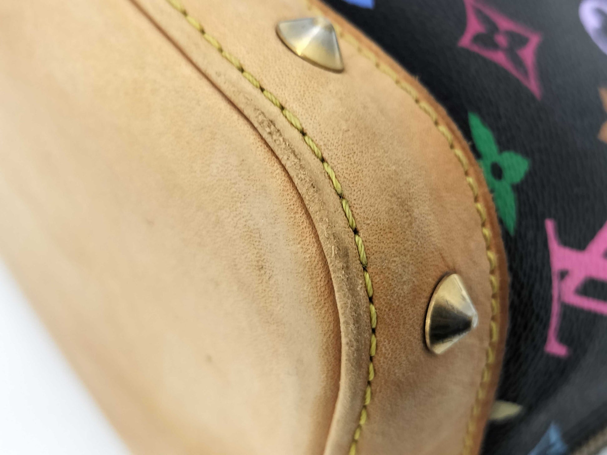 LOUIS VUITTON Monogram Multicolor Alma Noir M92646 FL1068 Handbag