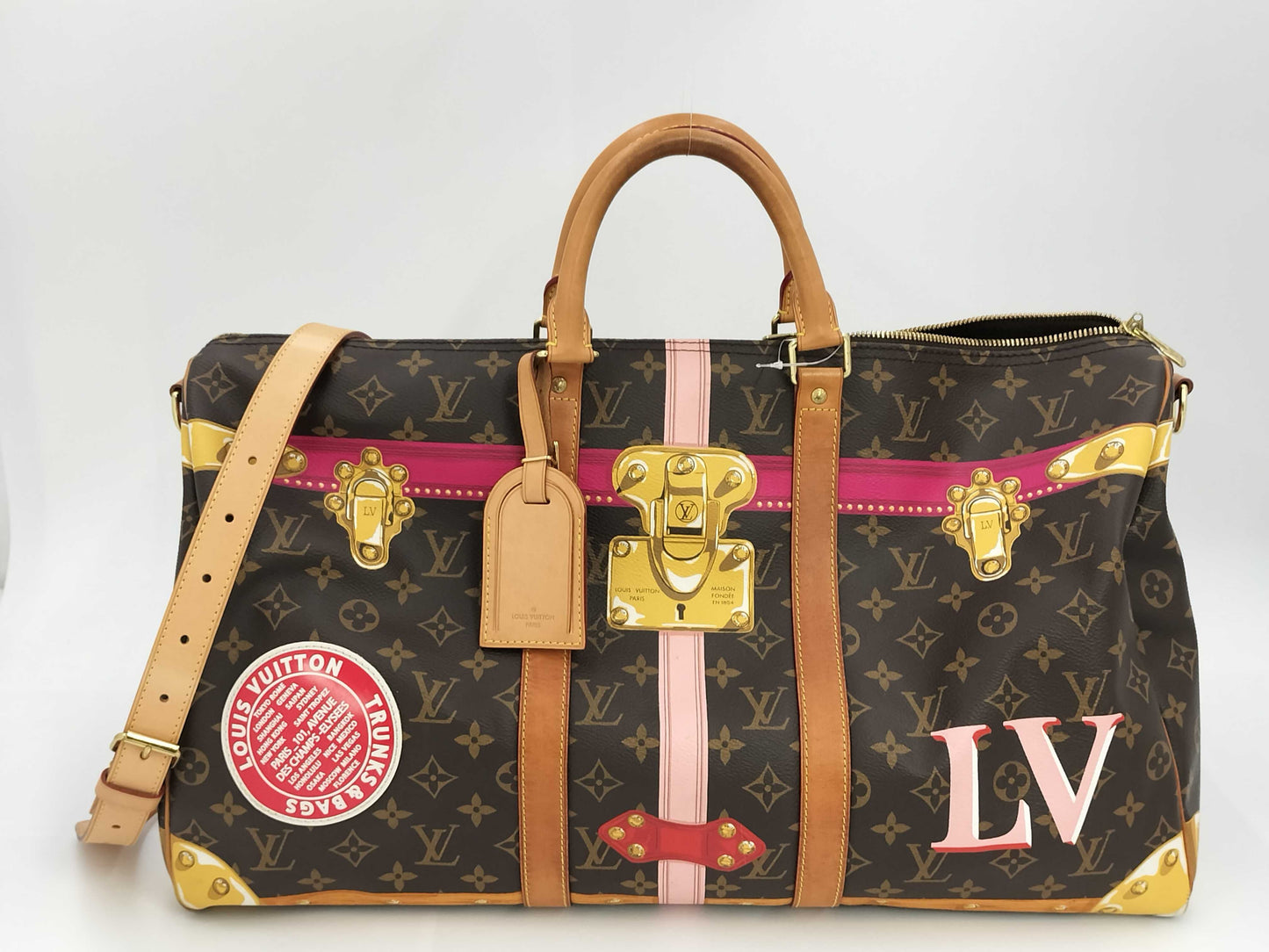 LOUIS VUITTON Louis Vuitton Keypol 50 Boston Bag