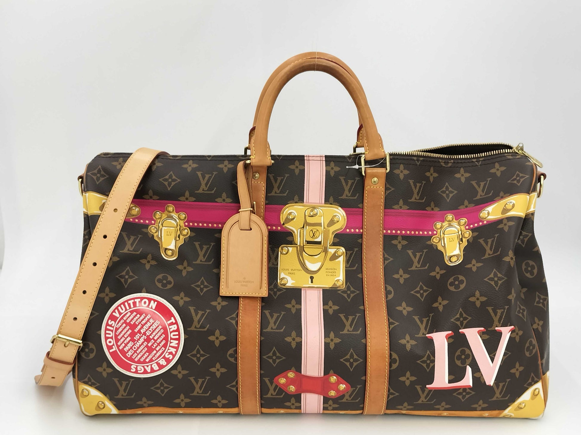 LOUIS VUITTON Louis Vuitton Keypol 50 Boston Bag