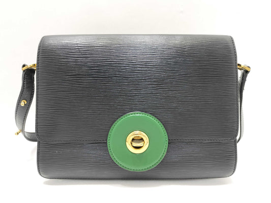 LOUIS VUITTON Epi LV Epi Freerun Green x Noir Shoulder Bag