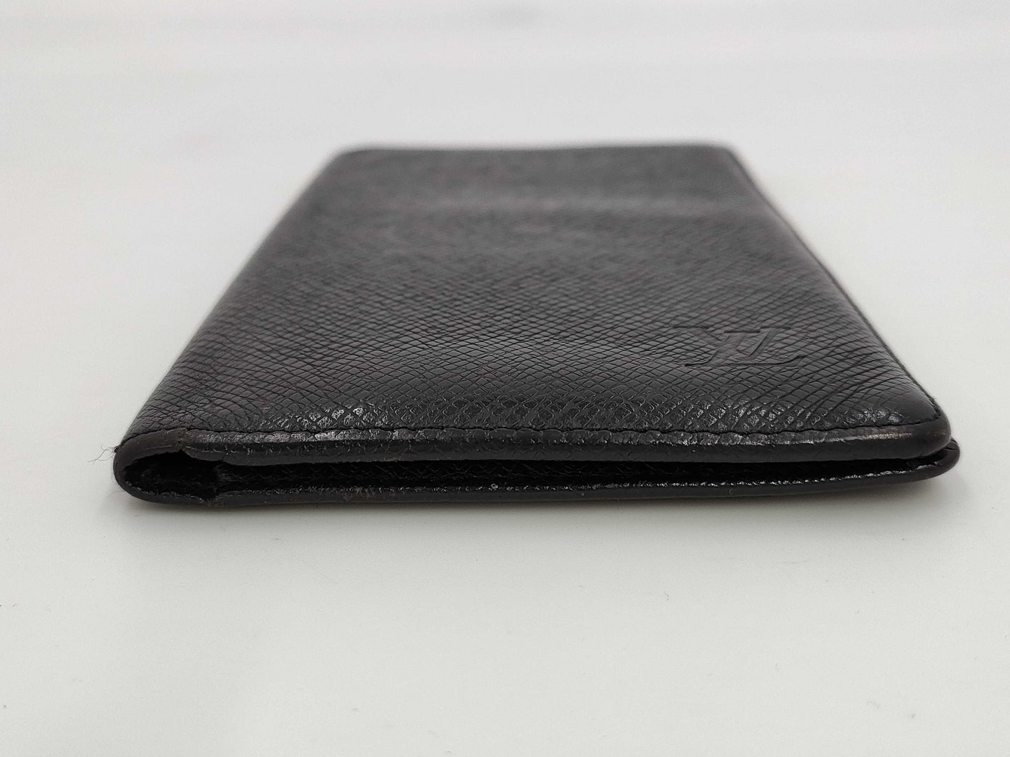 LOUIS VUITTON Louis Vuitton Taiga Wallet Black Wallet