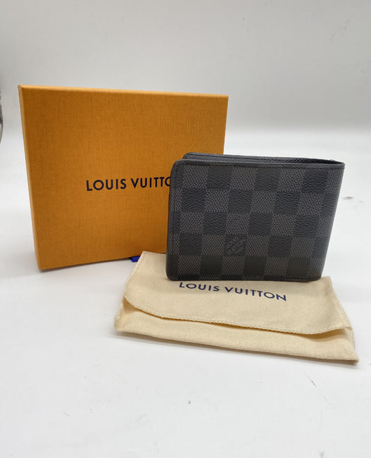 LOUIS VUITTON Damier Grafitte Portefeuil Murtifle N62663 RFID Reactive Box. Bag with bag