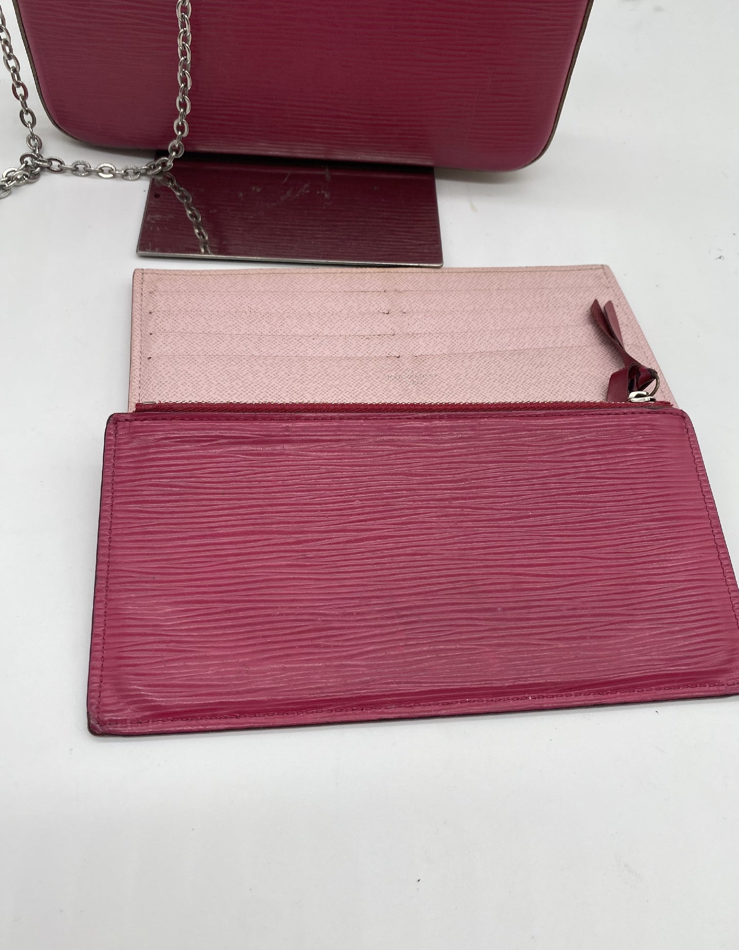 LOUIS VUITTON M61754 Epi Pochette Ferrychen with Pouch Shoulder Bag