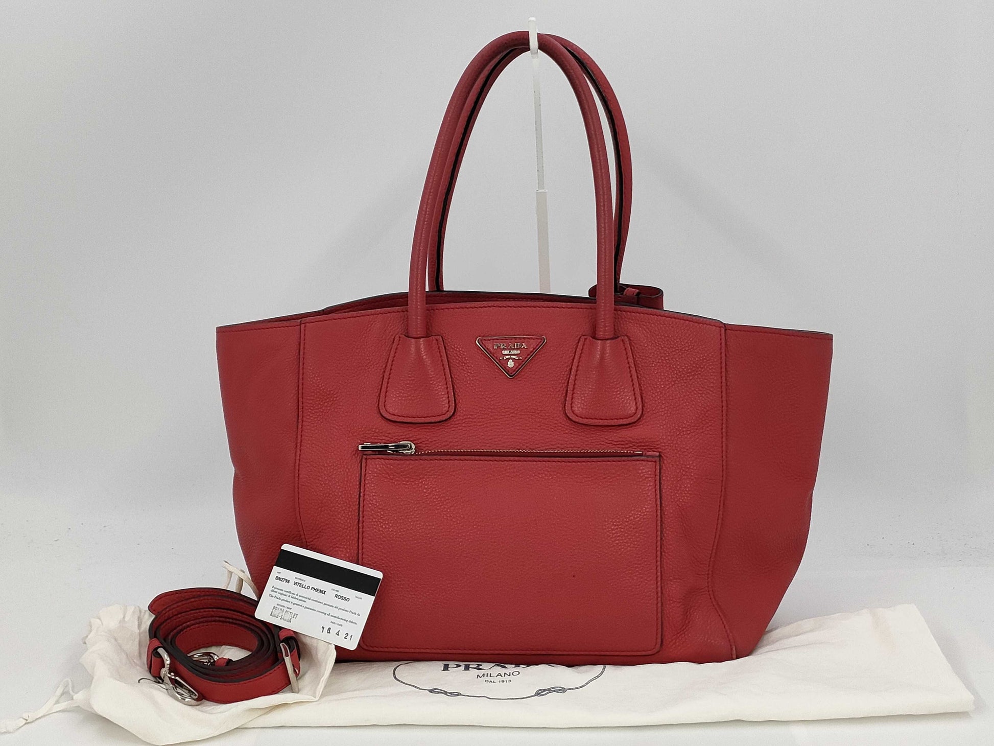 PRADA Vitello 2-Way Tote Bag/Handbag