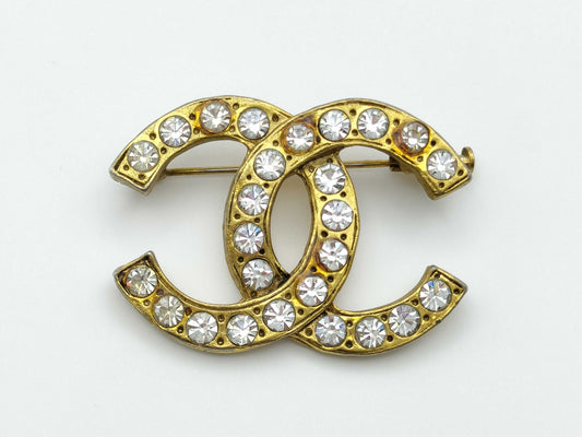 CHANEL CHANEL Rhinestone Brooch