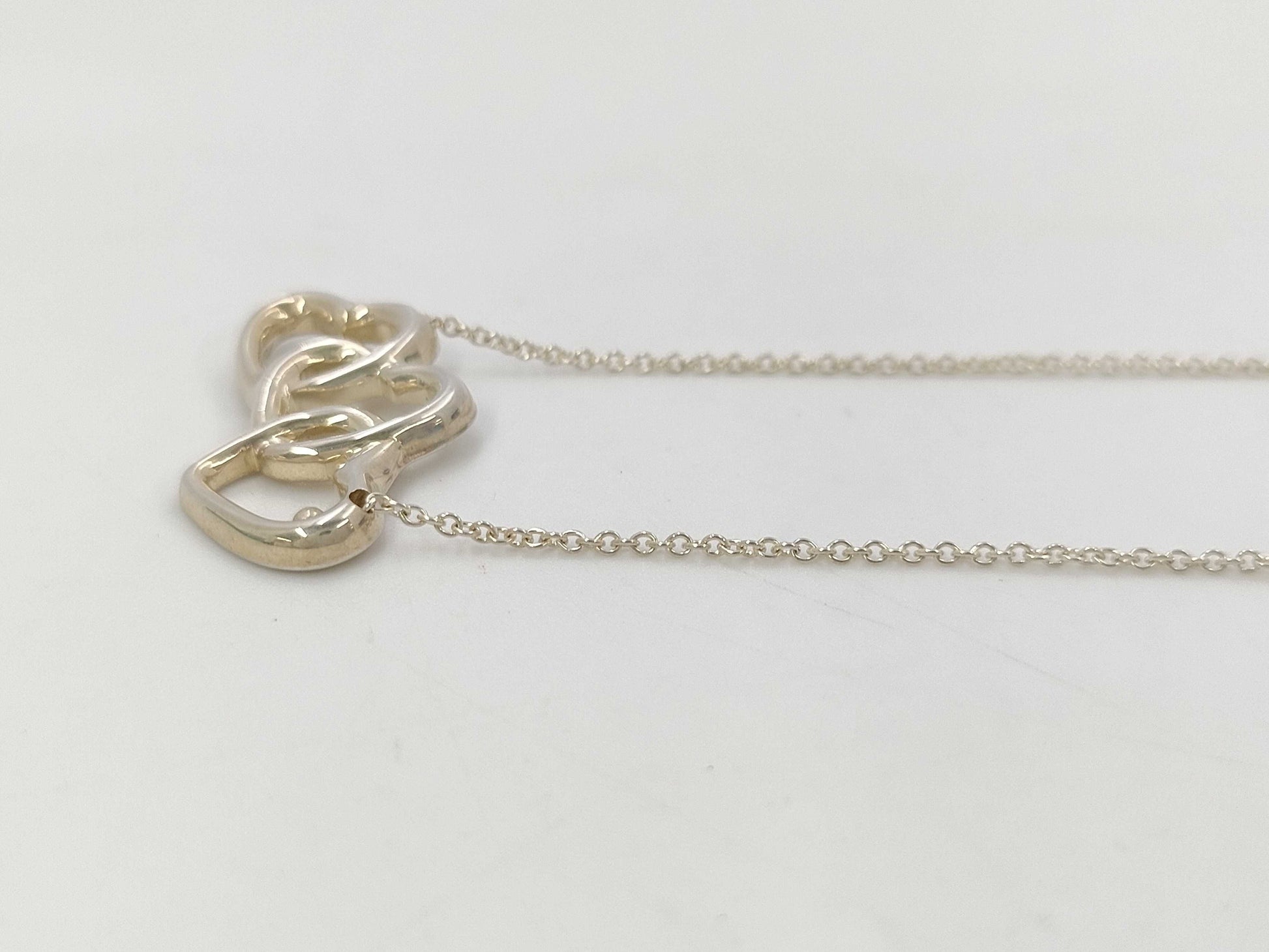 Tiffany & Co. TIFFANY 3-Row Open Heart SV925 3.6g Necklace