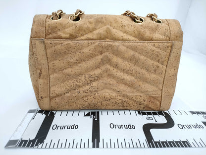 CHANEL CHANEL 2.55 V-Stitch Chain Shoulder Bag in Cork