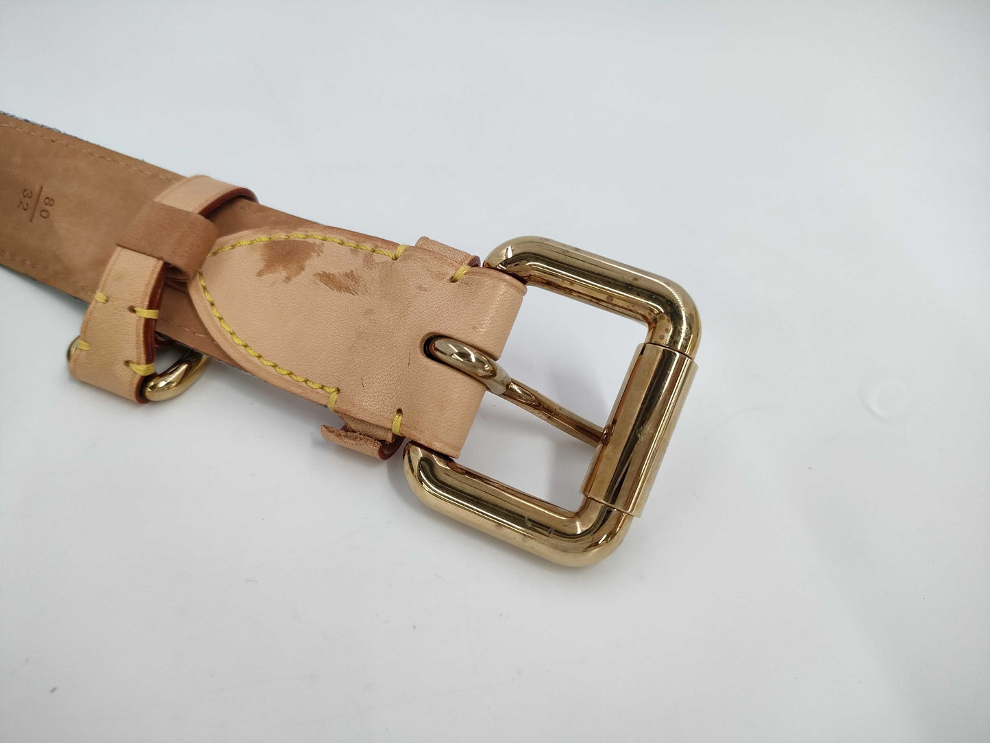 LOUIS VUITTON Denim Santur Blue CT1025 Belt