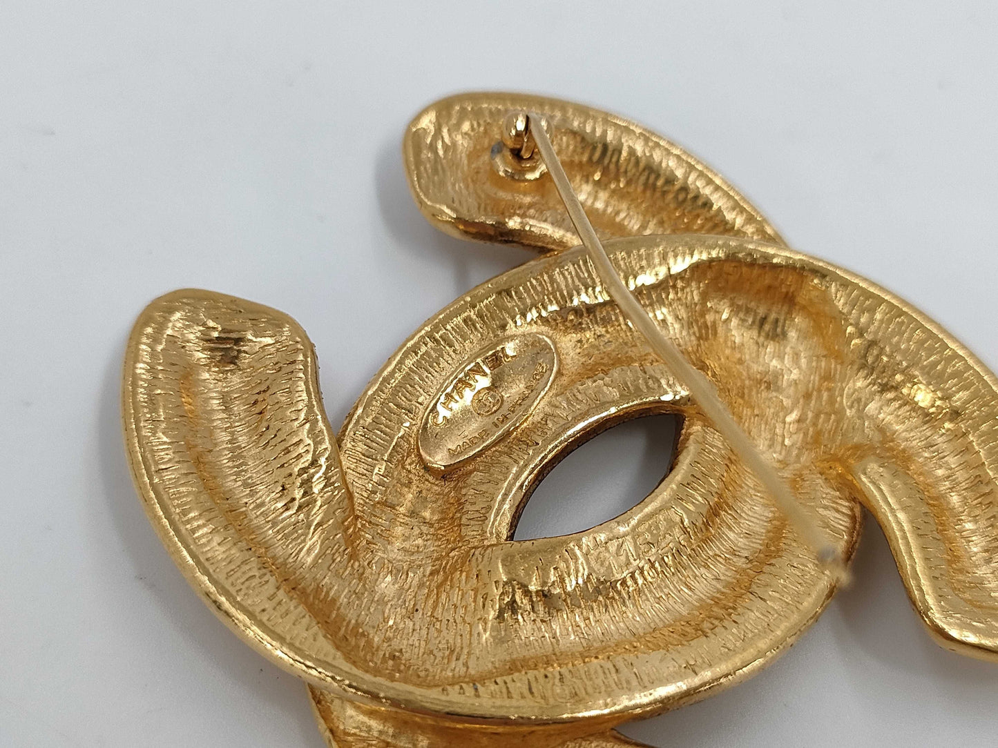 CHANEL Matelasse Coco Mark BR Brooch