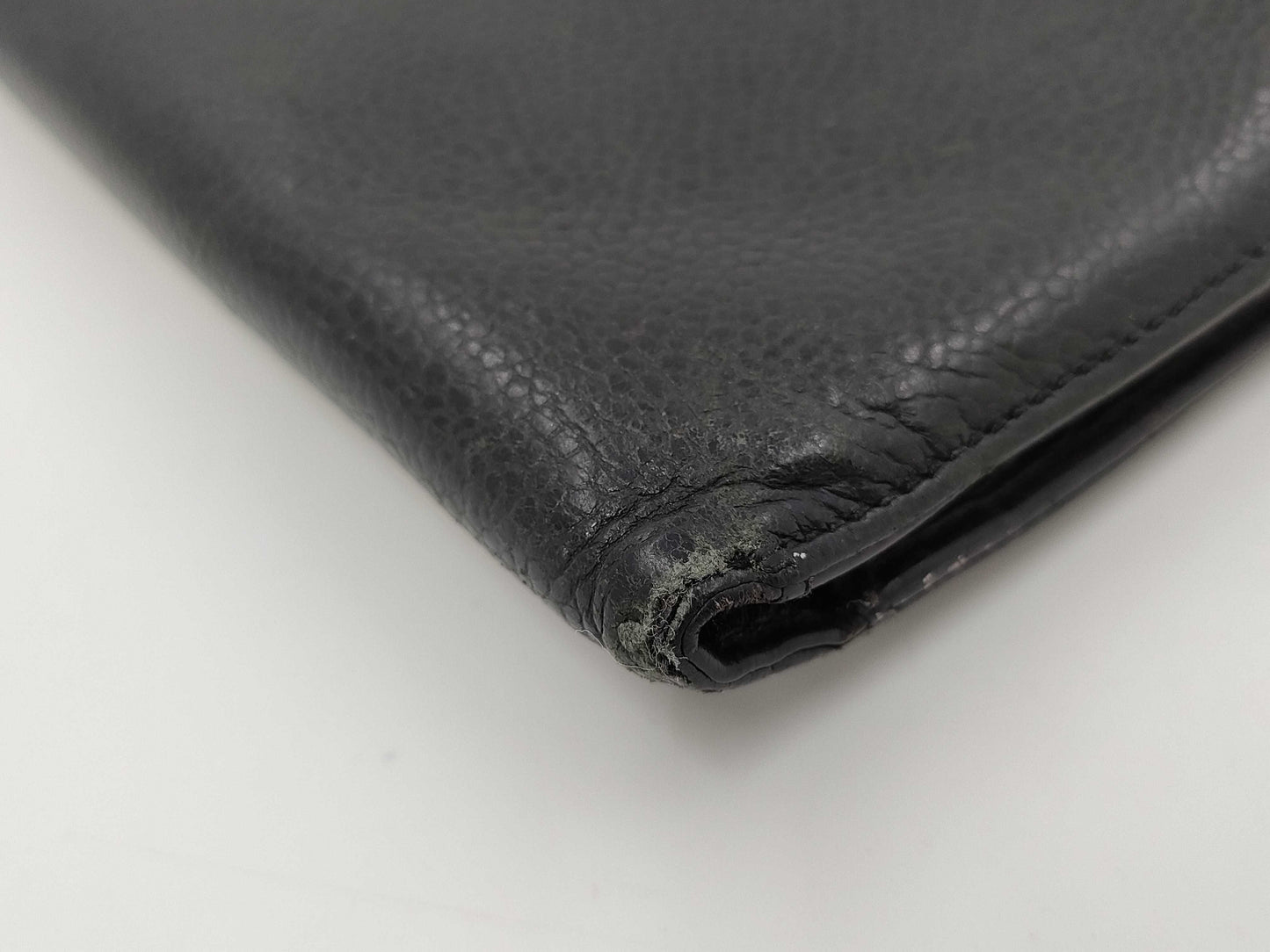 CHANEL Coco Mark Bi-fold Wallet, Caviar, G Hardware, Black, 3651041