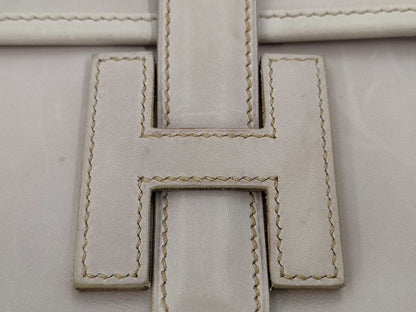 HERMES Jige PM Swift Rose Sakura Second Bag with unclear engraving